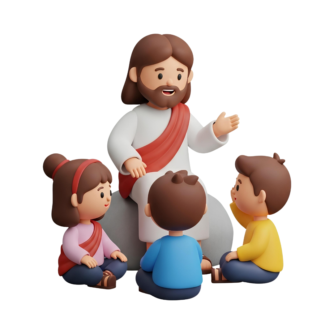 Jesus teaching children